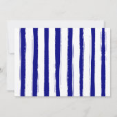 Moderne Blauwe Fotosamenstelling Script Afstuderen Aankondiging (Achterkant)