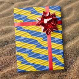 Moderne Blauwe Gele Vrede Geen Oorlog Oekraïne geï Cadeaupapier