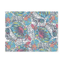 Moderne blauwe gele Waterverf