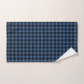 Moderne Blauwe Geruite Gingham Patroon Bad Handdoek (Handdoek)