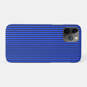 Moderne Blauwe Gestreepte Eenvoudige Chic Ontwerp Case-Mate iPhone Case (Achterkant (horizontaal))