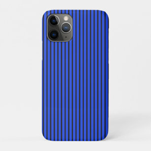 Moderne Blauwe Gestreepte Eenvoudige Chic Ontwerp Case-Mate iPhone Case