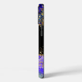 Moderne Blauwe Glitter Agaat Case-Mate iPhone Case (Achterkant / Links)