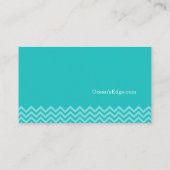 Moderne blauwe golven visitekaartje (Achterkant)