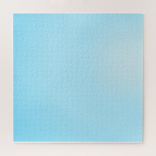 Moderne blauwe gradiënt Waterverf Regelboog Legpuzzel (Horizontaal)