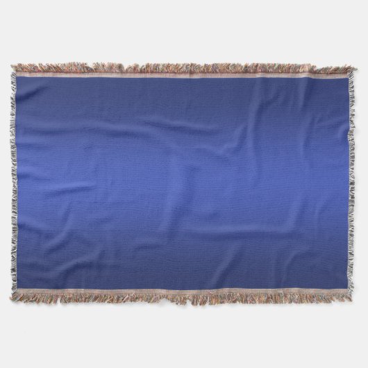 Moderne blauwe gradiënt Waterverf sterrenstelsel Deken (Voorkant)
