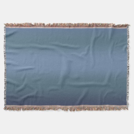 Moderne blauwe gradiënt Waterverf sterrenstelsel Deken (Voorkant)