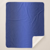 Moderne blauwe gradiënt Waterverf sterrenstelsel Sherpa Deken (Voorkant)