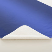 Moderne blauwe gradiënt Waterverf sterrenstelsel Sherpa Deken (3/4)