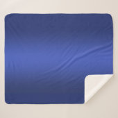 Moderne blauwe gradiënt Waterverf sterrenstelsel Sherpa Deken (Voorkant (horizontaal))