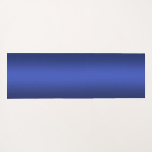 Moderne blauwe gradiënt Waterverf sterrenstelsel Yogamat (Achterkant (horizontaal))