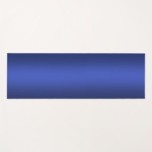 Moderne blauwe gradiënt Waterverf sterrenstelsel Yogamat (Voorkant (horizontaal))