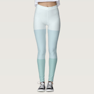 Moderne blauwe groene Sjabloon elegante pastolkleu Leggings