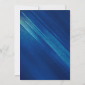 Moderne Blauwe Grunge Bar Mitswa Uitnodigingen (Achterkant)