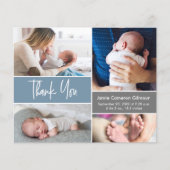 Moderne Blauwe handlettering Manuscript veelvoudig (Voorkant)