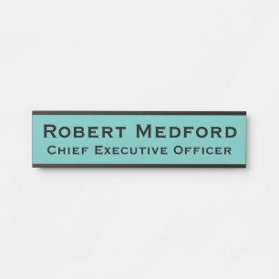 Moderne Blauwe Hangende Deur Naambord Deurbordje