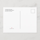 Moderne Blauwe Het is een Jongens Baby Shower Uitn Uitnodiging Briefkaart (Achterkant)