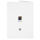 Moderne blauwe Italiaanse gemarmerde papieren Hart (Achterkant)