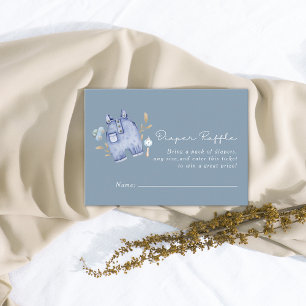 Moderne blauwe jeans strepen baby shower informatiekaartje