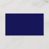 Moderne Blauwe Kalligrafie RSVP-reactie Informatiekaartje (Achterkant)