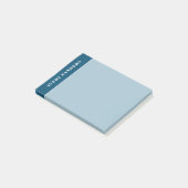Moderne Blauwe Kleurblok Post-it® Notes (Schuin)