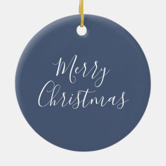 Moderne blauwe krab kerstversiering keramisch ornament (Achterkant)