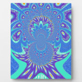 Moderne blauwe kunst fotoplaat (Voorkant)