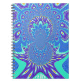 Moderne blauwe kunst notitieboek (Voorkant)