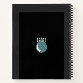 Moderne Blauwe Kunstenaar Pessimist Optimist Sketc Notitieboek (Achterkant)