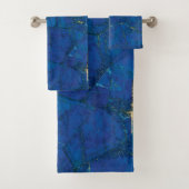 Moderne Blauwe Lapis Lazuli Bad Handdoek (Insitu)