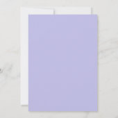 Moderne Blauwe Lavendel Wave Scallop Border Bruilo Save The Date (Achterkant)