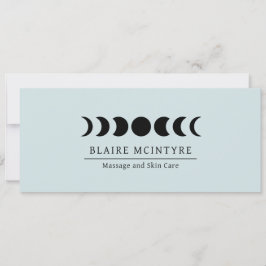 Moderne Blauwe Maan Fases Elegant Cadeaubon