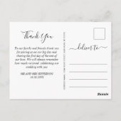 Moderne Blauwe Marmeren Agaat Huwelijks Dankjewel  Briefkaart (Achterkant)