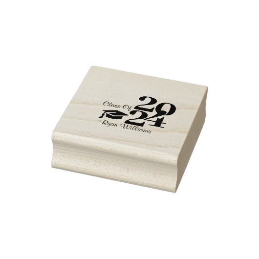 Moderne Blauwe Mechanische Ingenieur Afstudeerfees Rubberstempel (Stempel)