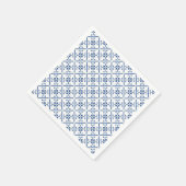 Moderne Blauwe Mediterrane Tegels Servet (Hoek)