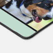 Moderne Blauwe Minimalistische Hond Moeder Vier Fo Bureaumat (Hoek)