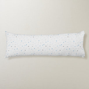 Moderne Blauwe Minimalistische Patroon Body Kussen