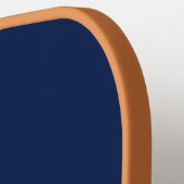Moderne blauwe monogram initiaal pickleball paddle (Links Detail)