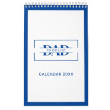 Moderne blauwe monogram naam takenlijsten 11” x 7"