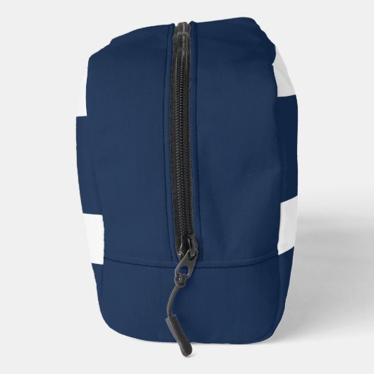 Moderne Blauwe Naam Toilettasje (Rechts)