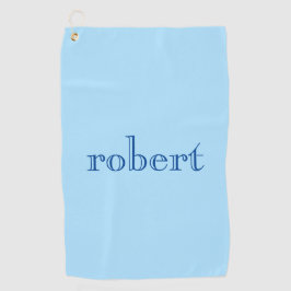 Moderne Blauwe Naam | Trendy Ice Blue Golfhanddoek