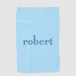 Moderne Blauwe Naam | Trendy Ice Blue Golfhanddoek