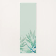 Moderne Blauwe Oceaanplanten Aquarel