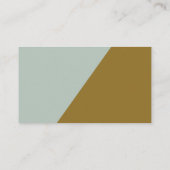 Moderne blauwe olijfkleurendrik Weddenschap Informatiekaartje (Achterkant)