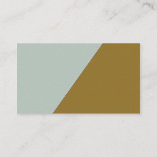 Moderne blauwe olijfkleurendrik Weddenschap Informatiekaartje (Achterkant)