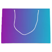 Moderne blauwe Paarse gradiënt Groot Cadeauzakje (Voorkant)