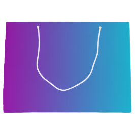 Moderne blauwe Paarse gradiënt Groot Cadeauzakje