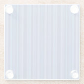 Moderne Blauwe Paarse Streep Glazen Onderzetter (Achterkant)