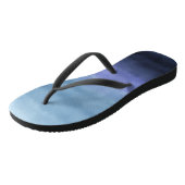 Moderne Blauwe Paarse Waterverf Teenslippers (Schuin)