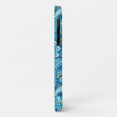 Moderne Blauwe Paisley Patroon Persoonlijke Naam Case-Mate iPhone Case (Achterkant/links)